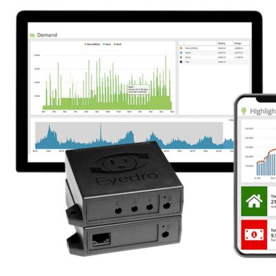 Eyedro ethernet-wireless mesh energy monitor model E5B-M-GWE3-SUB.